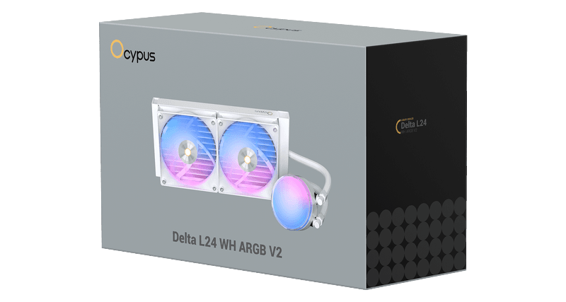 48d7397f490b5a692f642cfea31cd00d Cooling OCYPUS - Delta L24 Blanc ARGB – Image 1